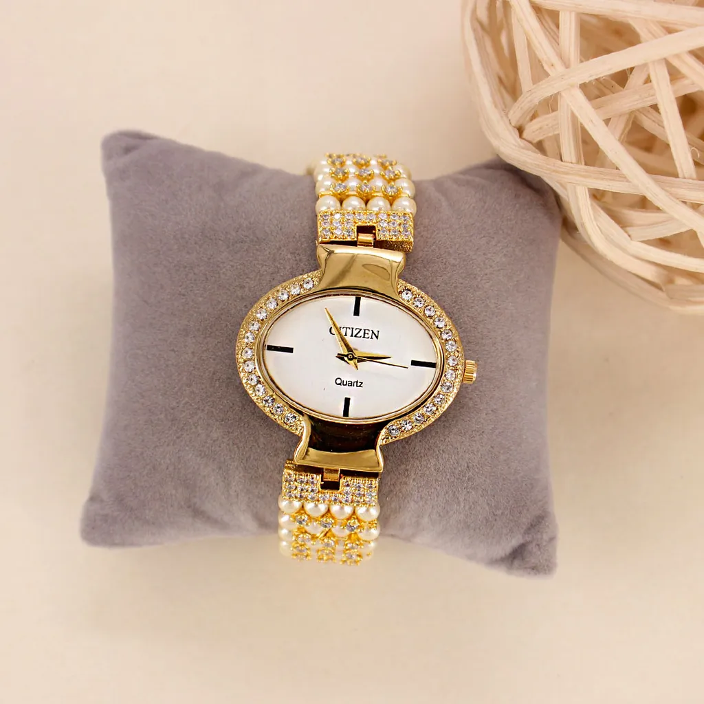 Pearl Watch in Gold finish - HAR53