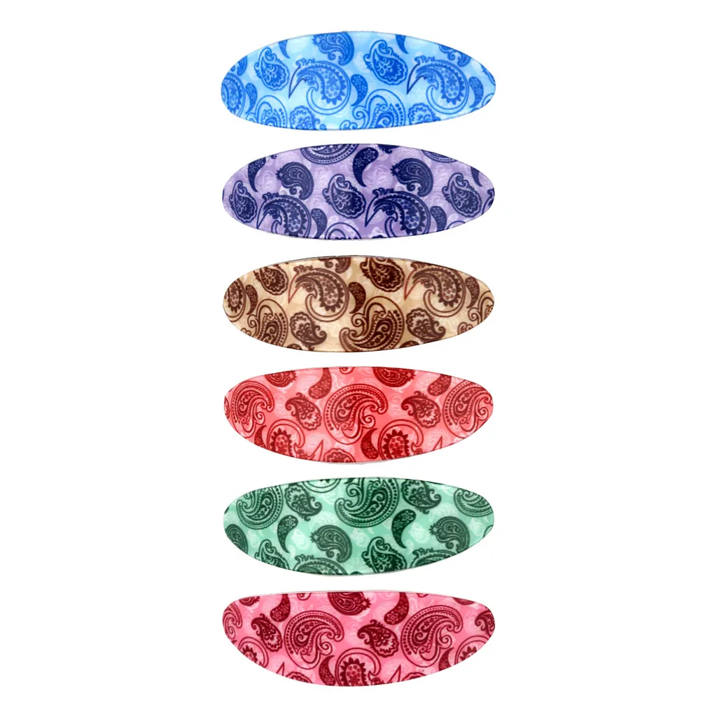 Printed Hair Clip in Assorted color - KIN26B