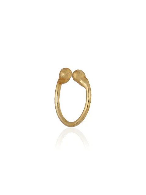 Clip Ons (Press) Nose Ring in Gold finish - KIR5GO