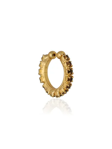 Clip Ons (Press) Nose Ring in Gold finish - CNB31043