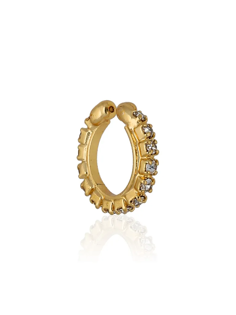 Clip Ons (Press) Nose Ring in Gold finish - CNB31044