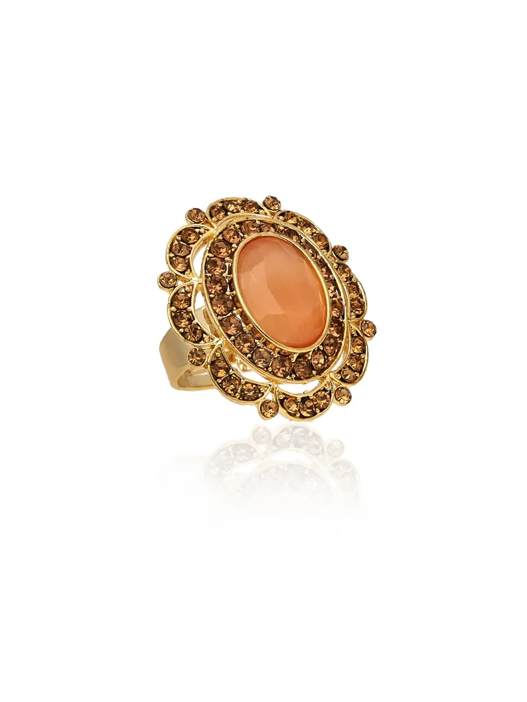 Traditional Finger Ring in Gold finish - PPW16859