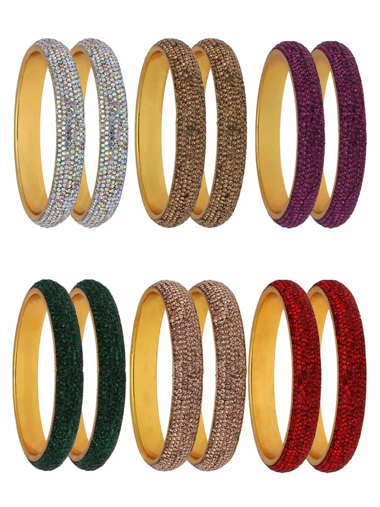 Traditional Bangles in Gold finish - CNB31164