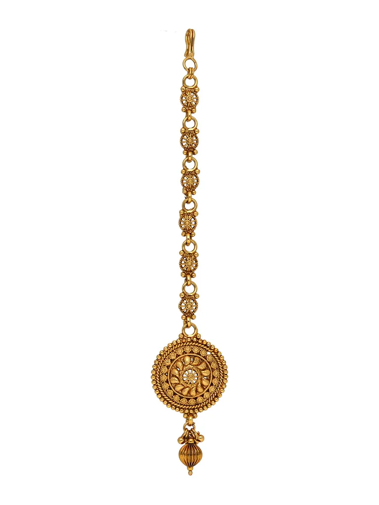 Antique Maang Tikka in Gold finish - CNB31170