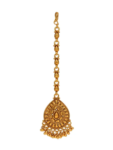 Antique Maang Tikka in Gold finish - CNB31174