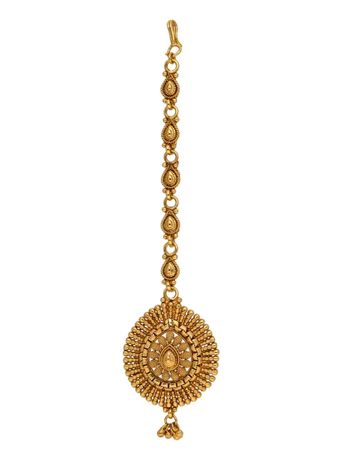 Antique Maang Tikka in Gold finish - CNB31186