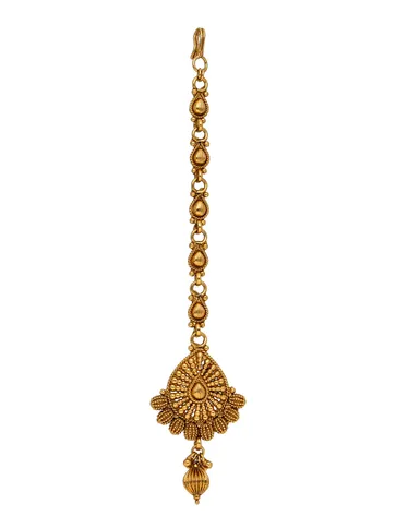 Antique Maang Tikka in Gold finish - CNB31185