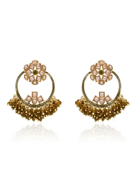 Reverse AD Earrings in Gold finish - CNB30928