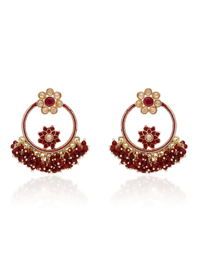 Reverse AD Earrings in Gold finish - CNB30934