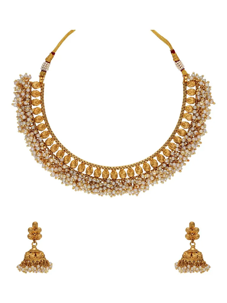 Antique Necklace Set in Gold finish - CNB30984