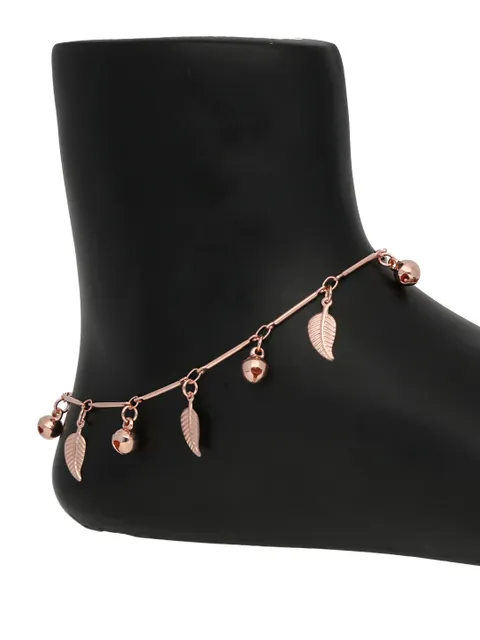Western Loose Anklet in Rose Gold finish - CNB30575