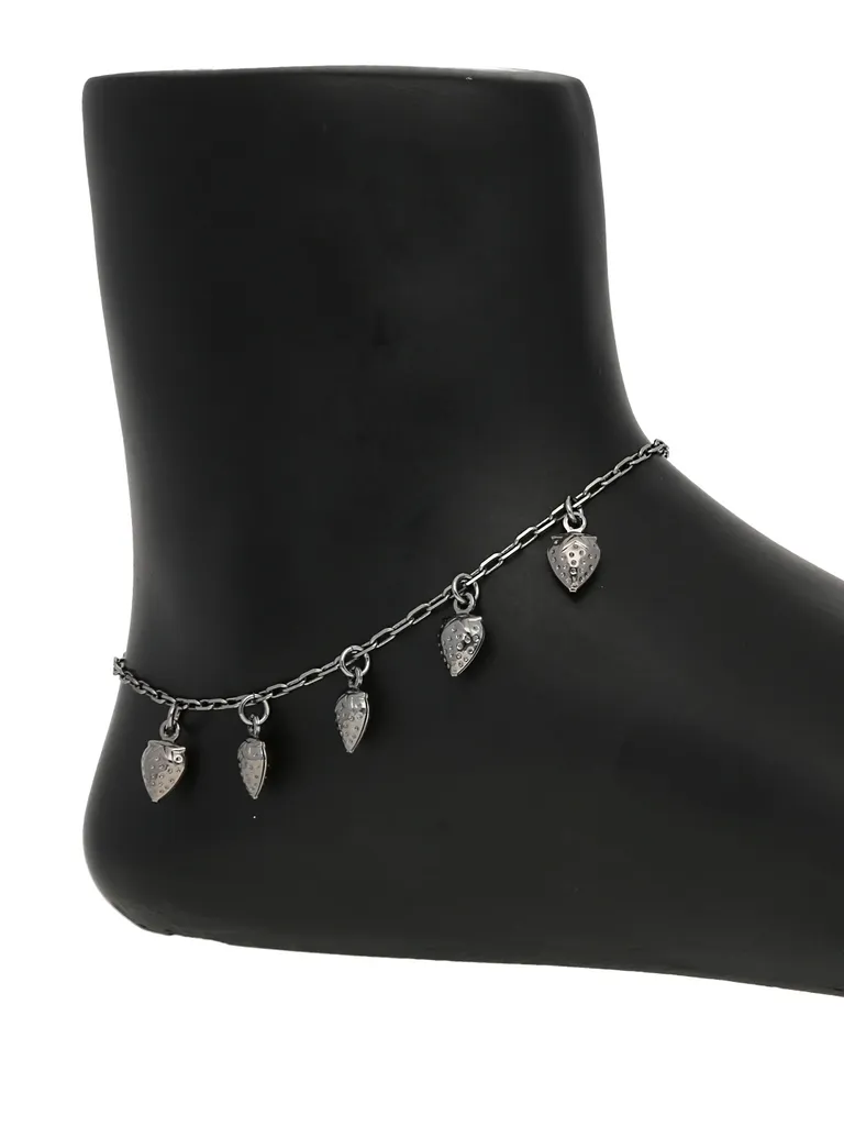 Western Loose Anklet in Black Rhodium finish - CNB30578