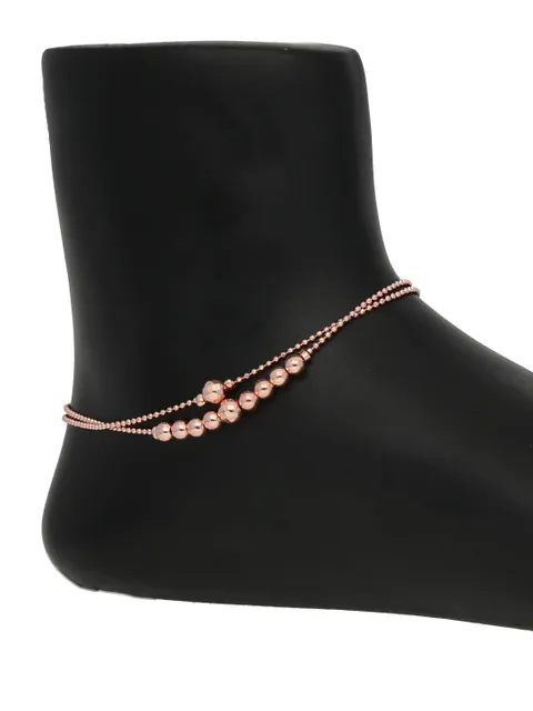 Western Loose Anklet in Rose Gold finish - CNB30576