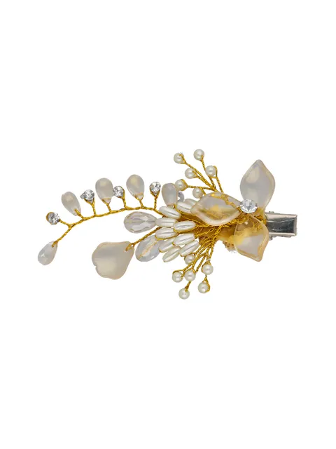 Fancy Hair Clip in Gold finish - ARE1607