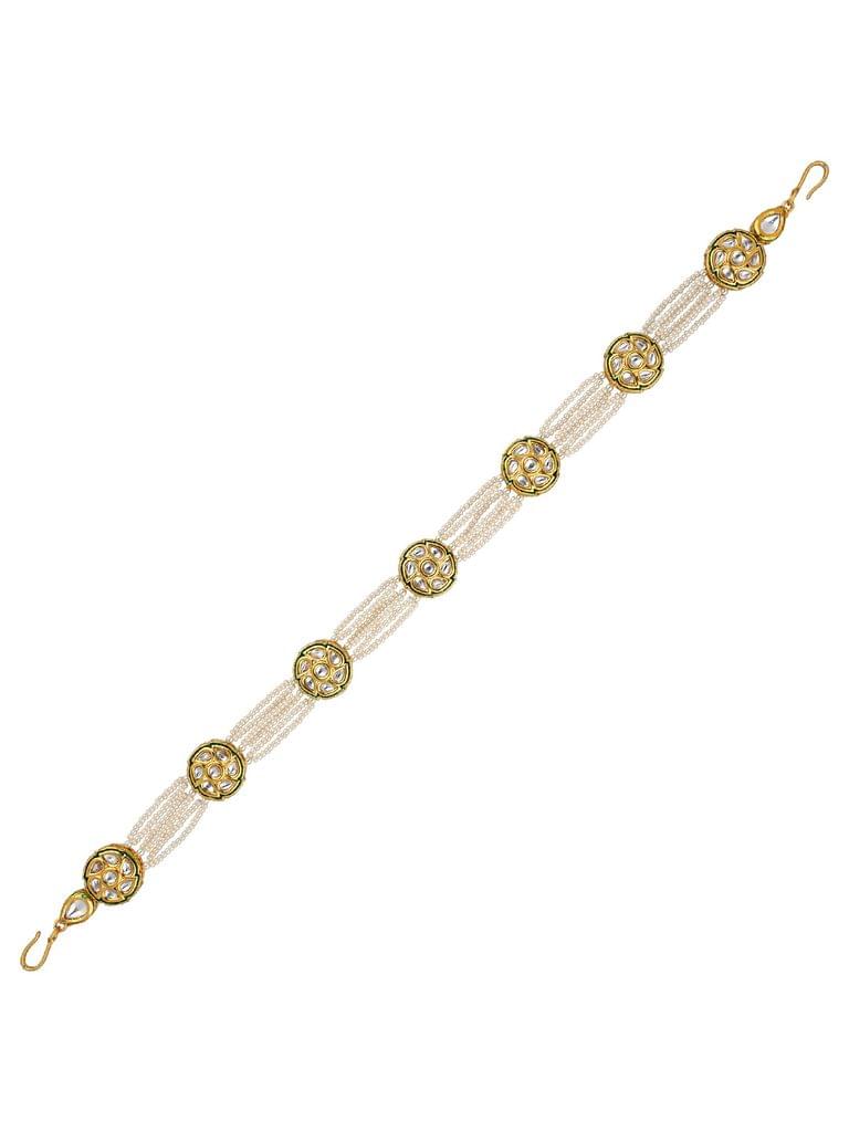 Kundan Matha Patti / Sheeshphool in Gold finish - CNB32412