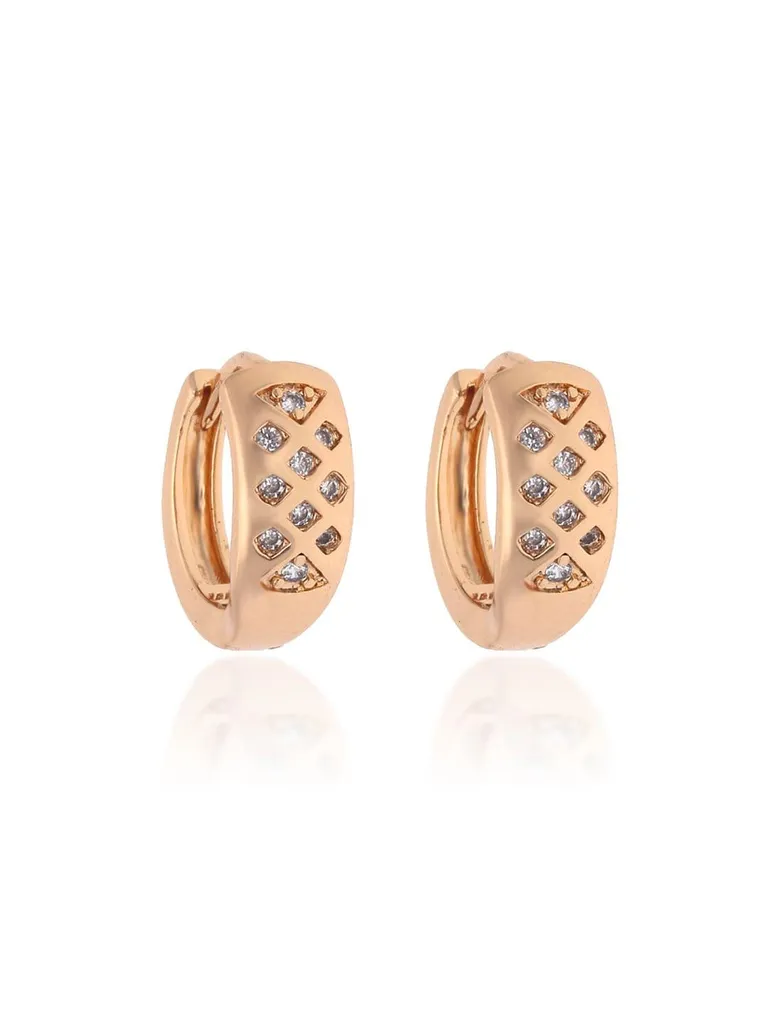 AD / CZ Bali type Earrings in Gold finish - CNB16280