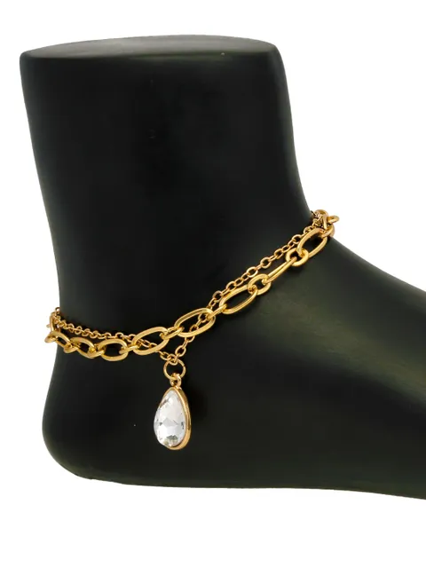 Western Loose Anklet in Gold finish - CNB32339