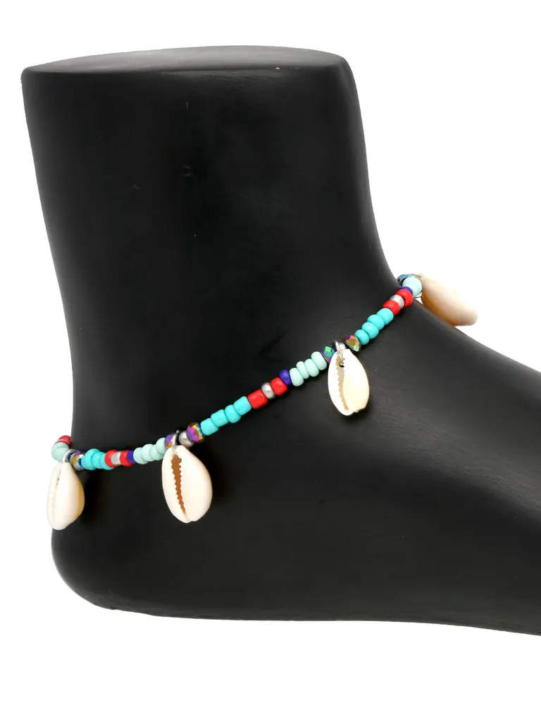 Western Loose Anklet in Rhodium finish - CNB32343
