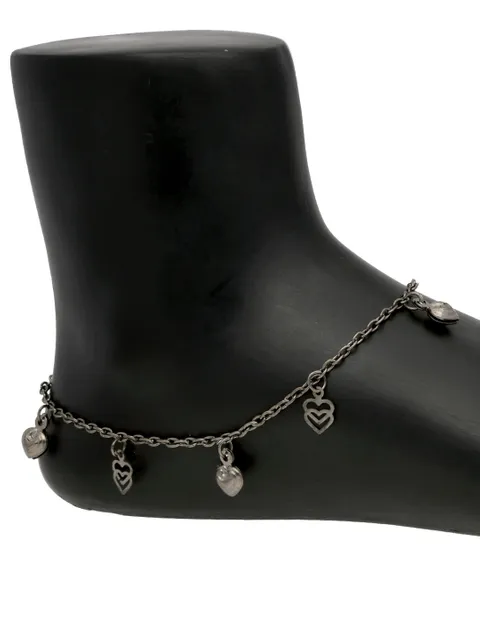 Western Loose Anklet in Rhodium finish - CNB32376