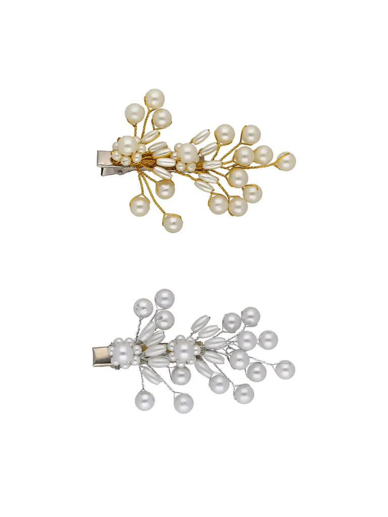 Fancy Hair Clip in Gold & Silver color - ARE323