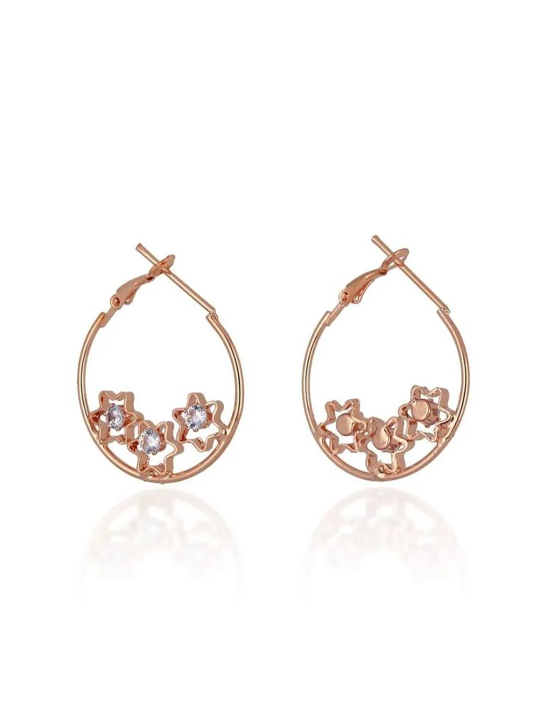 Western Bali / Hoops in Rose Gold finish - CNB18596