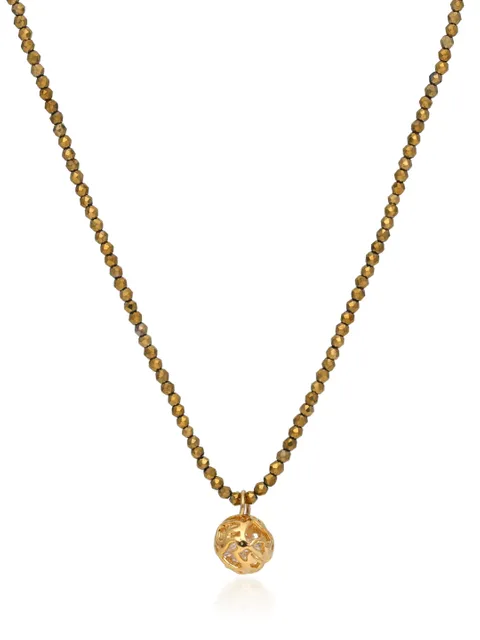 AD / CZ Mala with Pendant in Gold finish - CNB32705