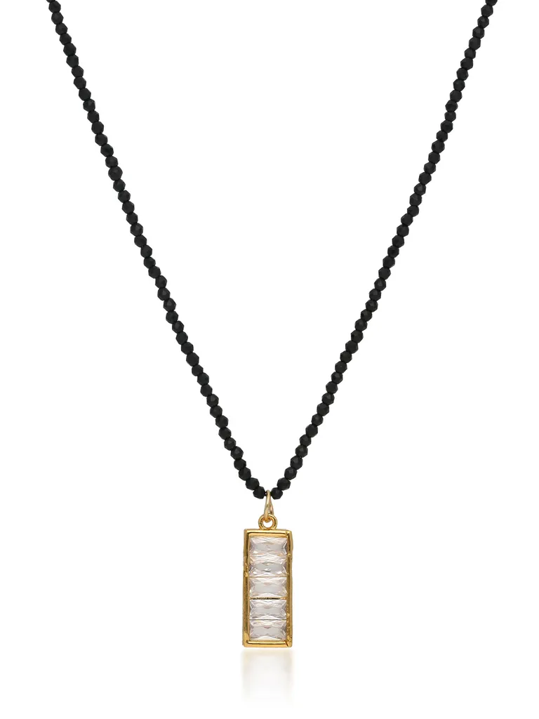 AD / CZ Mala with Pendant in Gold finish - CNB32707