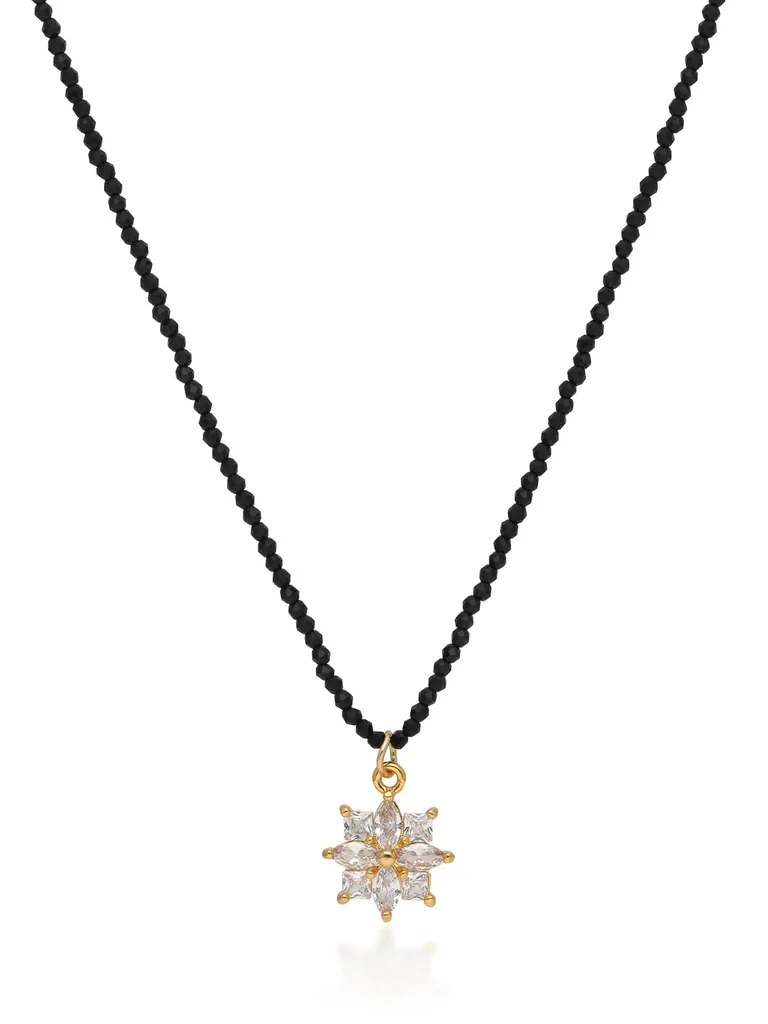 AD / CZ Mala with Pendant in Gold finish - CNB32712