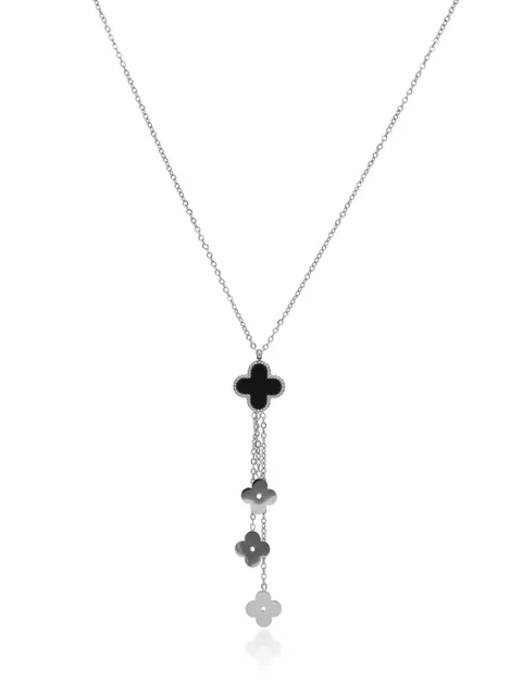 Western Pendant with Chain in Rhodium finish - CNB32743