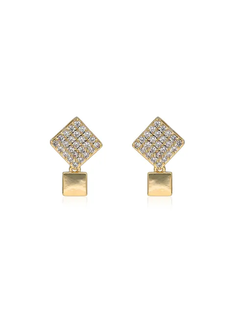 AD / CZ Earrings in Gold finish - CNB31623