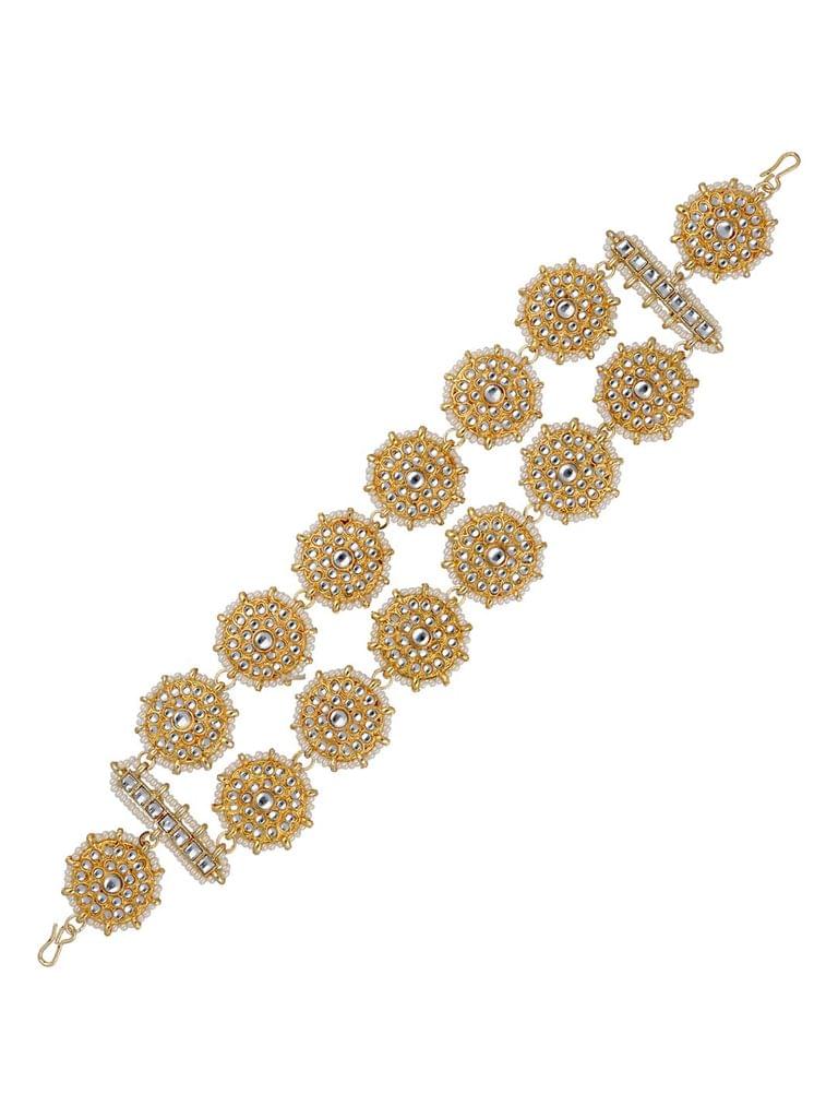 Kundan Matha Patti / Sheeshphool in Gold finish - CNB33183