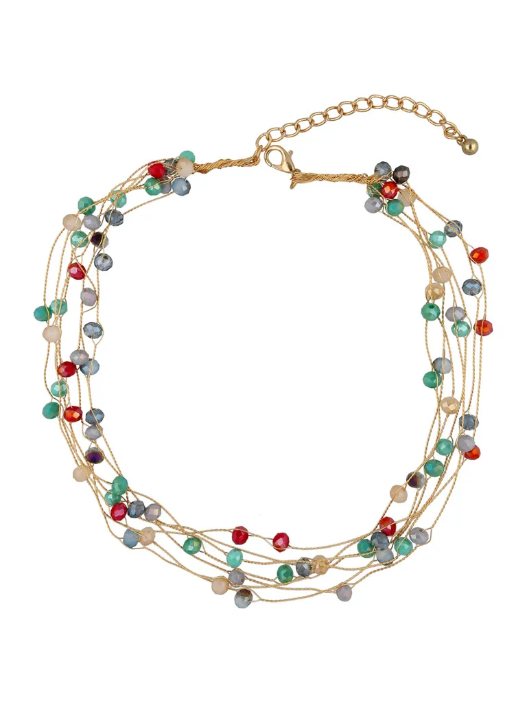 Western Necklace in Gold finish - CNB32662