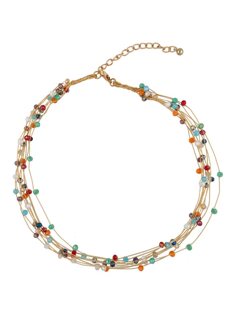 Western Necklace in Gold finish - CNB32671