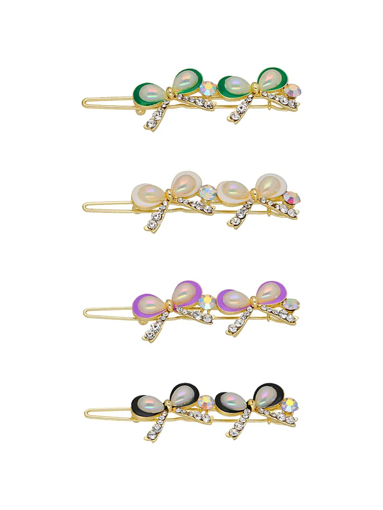 Fancy Lock Pin in Assorted color and Gold finish - CNB33062
