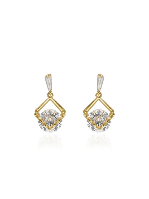 AD / CZ Earrings in Gold finish - CNB31629