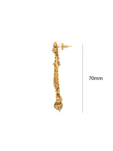 Reverse AD Chandbali Earrings in Gold finish - CNB22262