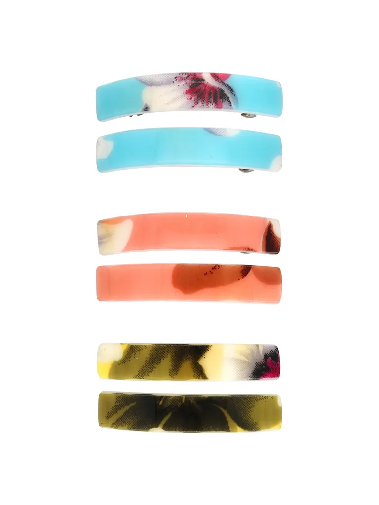 Printed Hair Clip in Assorted color - NIH197