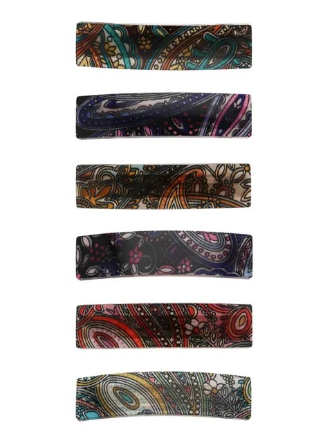 Printed Hair Clip in Assorted color - CNB32938