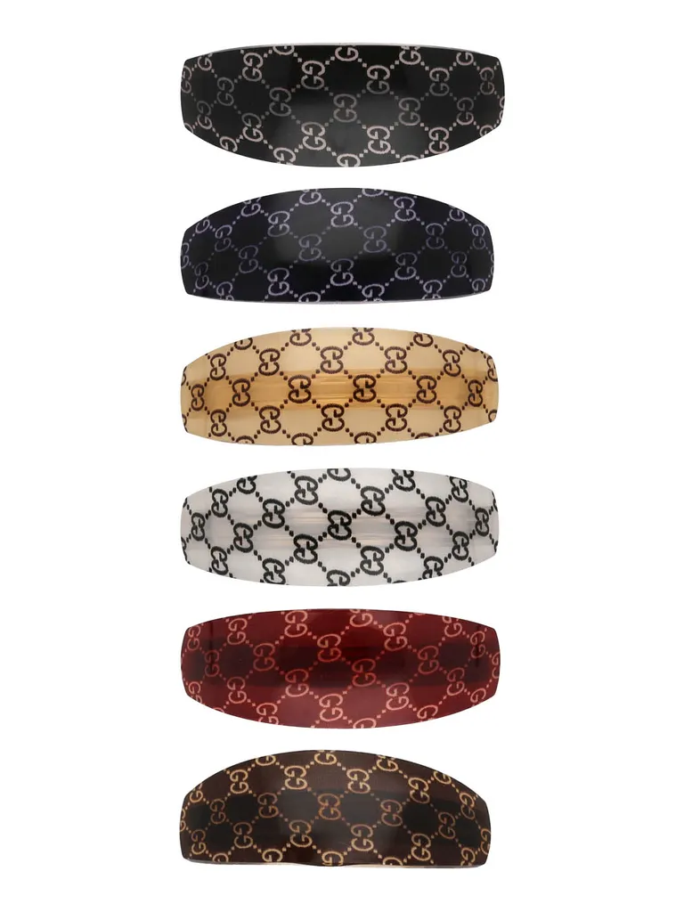 Printed Hair Clip in Assorted color - CNB32943