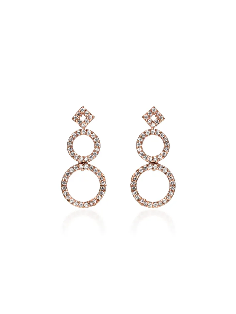 AD / CZ Earrings in Rose Gold finish - RRM6241RG