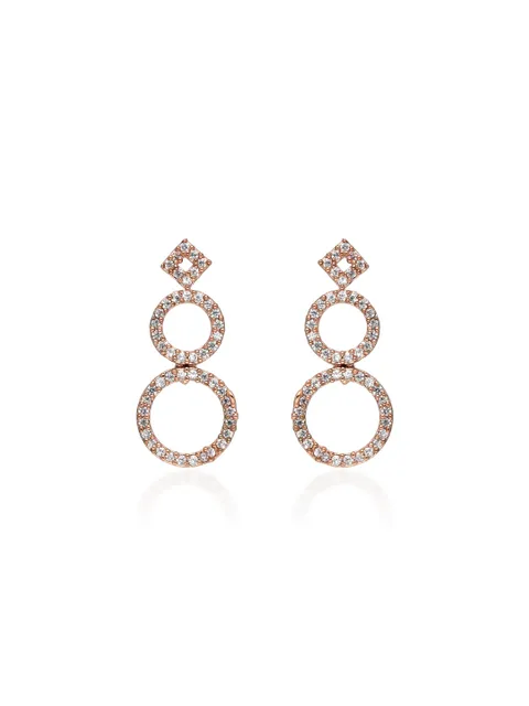 AD / CZ Earrings in Rose Gold finish - RRM6241RG