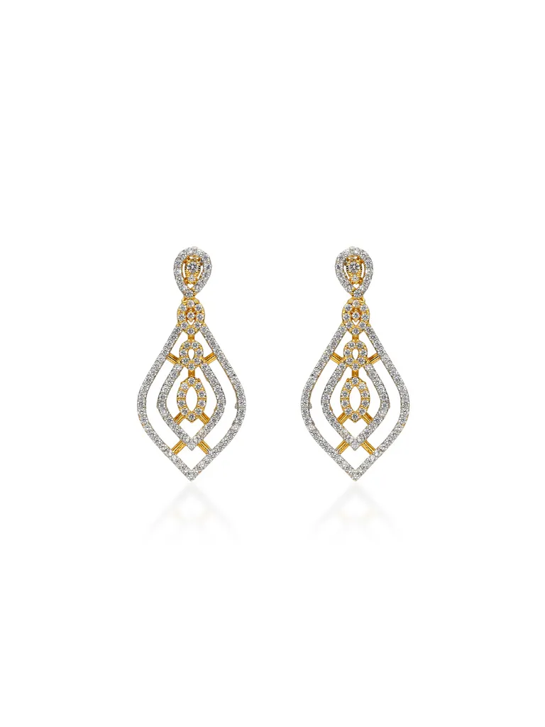 AD / CZ Earrings in Two Tone finish - RRM72002T