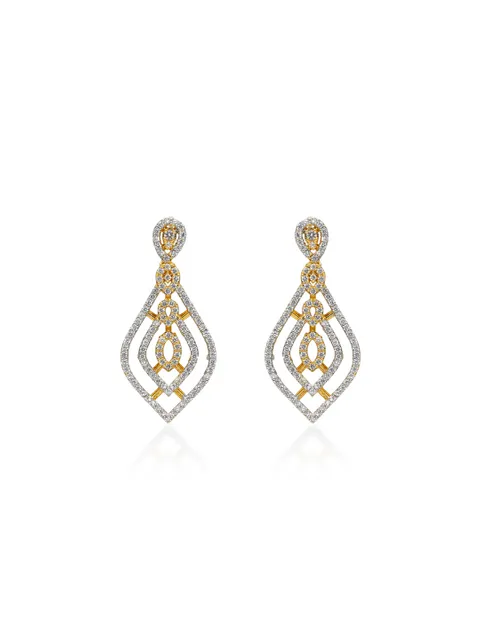 AD / CZ Earrings in Two Tone finish - RRM72002T