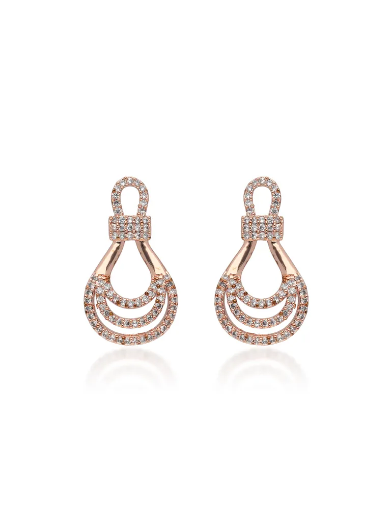 AD / CZ Earrings in Rose Gold finish - RRM5104RG
