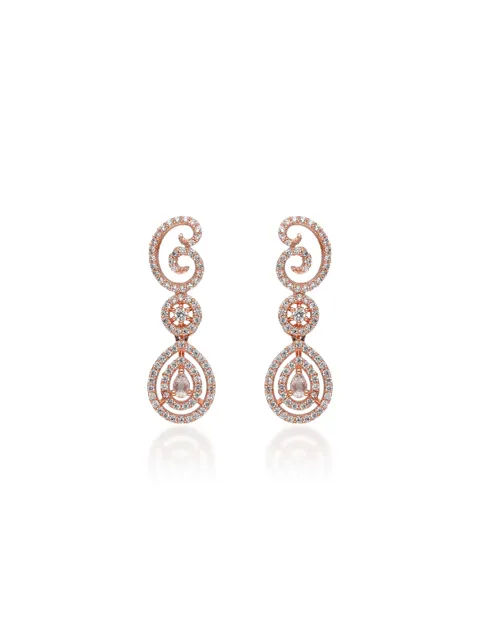 AD / CZ Earrings in Rose Gold finish - RRM6255RG