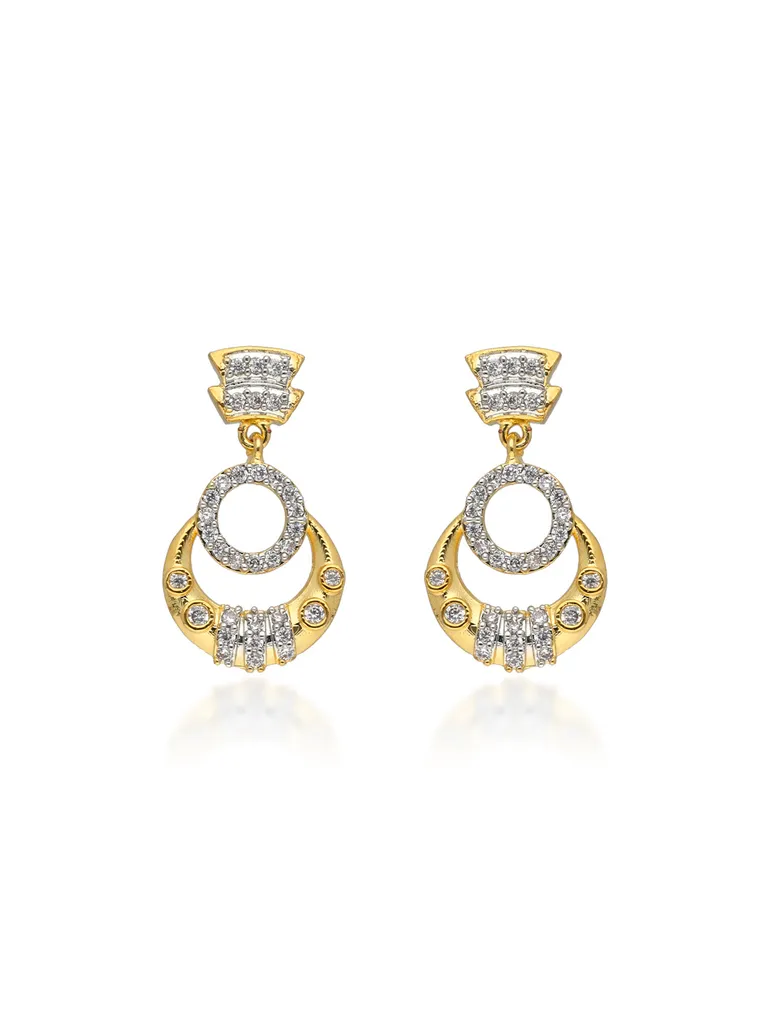 AD / CZ Earrings in Two Tone finish - RRM51032T