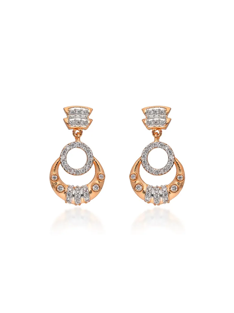 AD / CZ Earrings in Two Tone finish - RRM5103RG