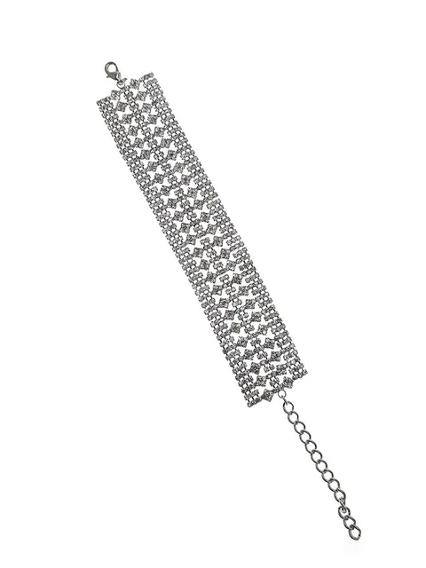 Western Loose / Link Bracelet in Rhodium finish - CNB4979