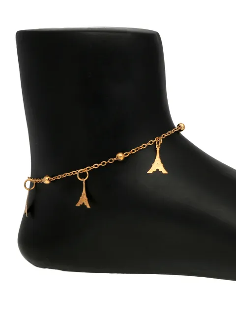 Western Loose Anklet in Gold finish - S34219