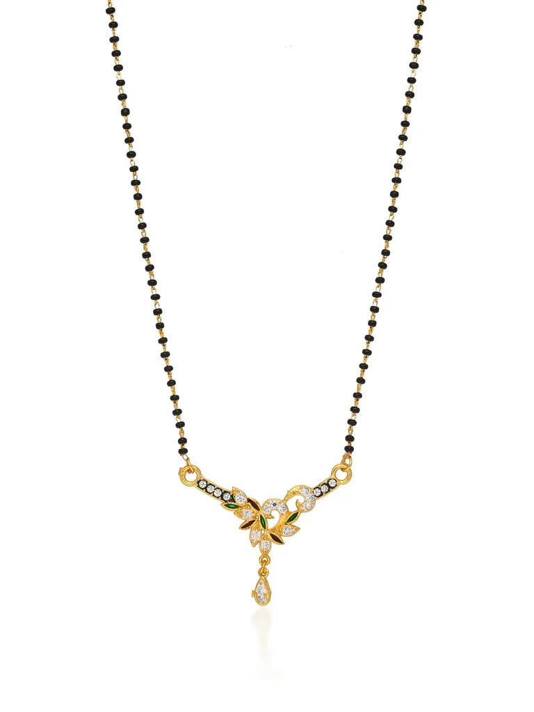 Traditional Single Line Mangalsutra in Two Tone finish - S34238